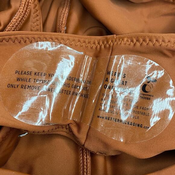 PALM Swimwear Kelly High Waist Wrap Swim Bottom in Cinnamon - Picture 8 of 9